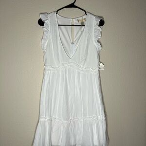 Altar'd State White Ruffled Tiered Sundress